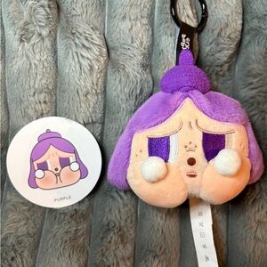 Cry baby Purple Plush Keychain